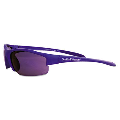 Smith & Wesson® Equalizer Safety Eyewear, Blue Frame, Blue Mirror Lens - OrdermeInc