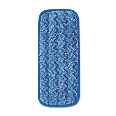Rubbermaid® Commercial Microfiber Wall/Stair Wet Mopping Pad, 13.75 x 5.5 x 0.5, Blue - OrdermeInc