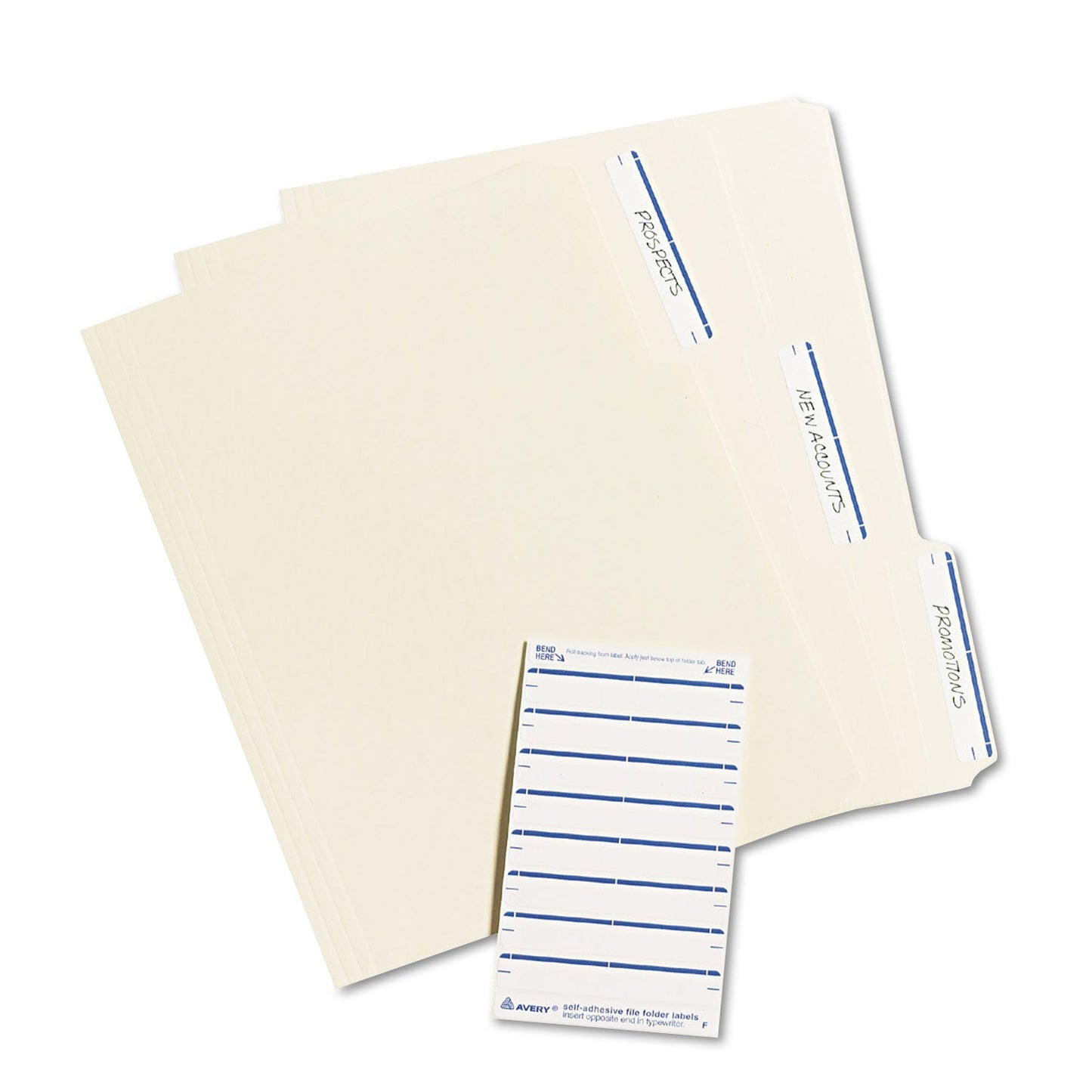 Printable 4" x 6" - Permanent File Folder Labels, 0.69 x 3.44, White, 7/Sheet, 36 Sheets/Pack, (5200) - OrdermeInc