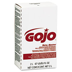 GO-JO INDUSTRIES Spa Bath Body and Hair Shampoo, Herbal, 2,000 mL Refill, 4/Carton - OrdermeInc