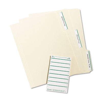 Printable 4" x 6" - Permanent File Folder Labels, 0.69 x 3.44, White, 7/Sheet, 36 Sheets/Pack, (5203) - OrdermeInc