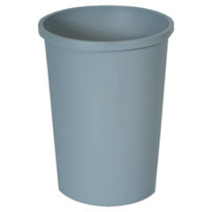 Rubbermaid® Commercial Untouchable Large Plastic Round Waste Receptacle, 11 gal, Plastic, Gray OrdermeInc OrdermeInc