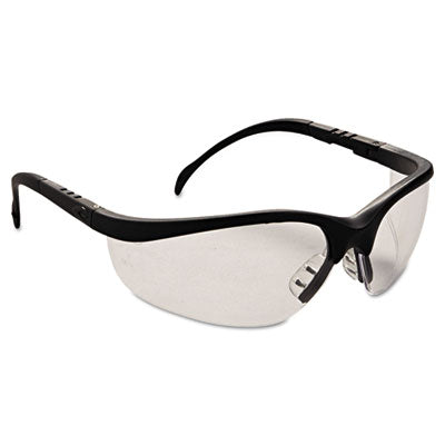 Klondike Safety Glasses, Matte Black Frame, Clear Lens, 12/Box OrdermeInc OrdermeInc