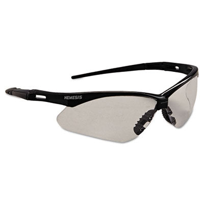 KleenGuard™ Nemesis Safety Glasses, Black Frame, Clear Anti-Fog Lens - OrdermeInc