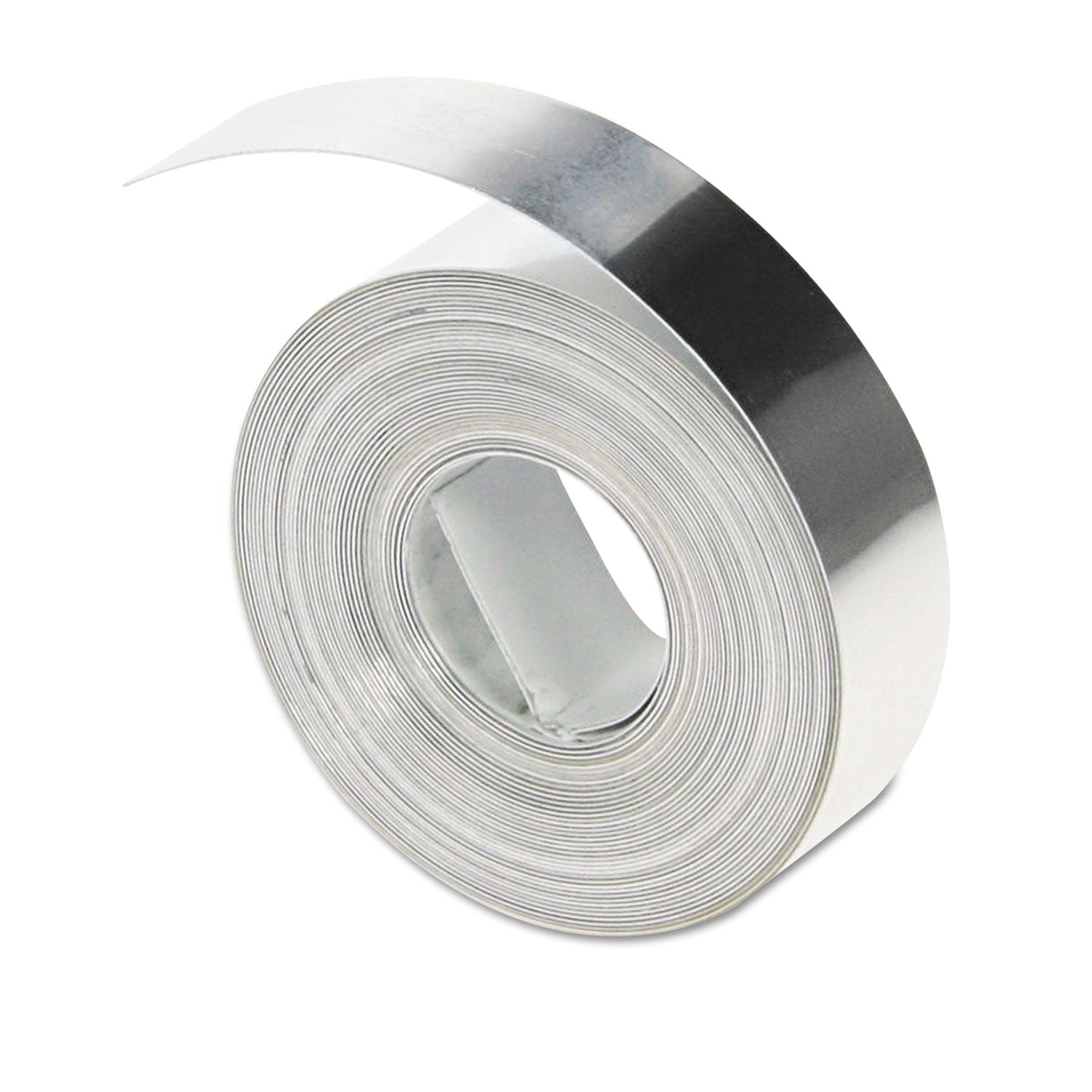 Rhino Metal Label Non-Adhesive Tape, 0.5" x 16 ft, Aluminum OrdermeInc OrdermeInc