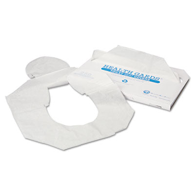 HOSPECO Health Gards Toilet Seat Covers, Half-Fold, 14.25 x 16.5, White, 250/Pack, 4 Packs/Carton - OrdermeInc