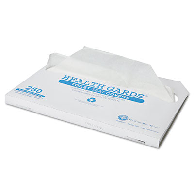HOSPECO Health Gards Toilet Seat Covers, Half-Fold, 14.25 x 16.5, White, 250/Pack, 4 Packs/Carton - OrdermeInc