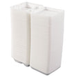 DART Foam Hinged Lid Containers, 3-Compartment, 7.5 x 8 x 2.3, White, 200/Carton - OrdermeInc