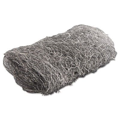 Industrial-Quality Steel Wool Hand Pads, #4 Extra Coarse, Steel Gray, 16 Pads/Sleeve, 12 Sleeves/Carton OrdermeInc OrdermeInc