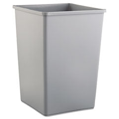 Untouchable Square Waste Receptacle, 35 gal, Plastic, Gray OrdermeInc OrdermeInc