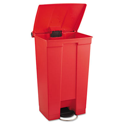 Indoor Utility Step-On Waste Container, 23 gal, Plastic, Red OrdermeInc OrdermeInc