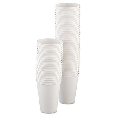 Single-Sided Poly Paper Hot Cups, 12 oz, White, 50/Bag, 20 Bags/Carton OrdermeInc OrdermeInc