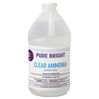 KIK INTERNATIONAL Clear Ammonia, 64 oz Bottle, 8/Carton - OrdermeInc