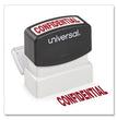 Universal® Message Stamp, CONFIDENTIAL, Pre-Inked One-Color, Red - OrdermeInc