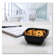 PresentaBowls Pro Black Square Bowls, 12 oz, 5 x 5 x 2, Black, Plastic, 63/Bag, 8 Bags/Carton OrdermeInc OrdermeInc