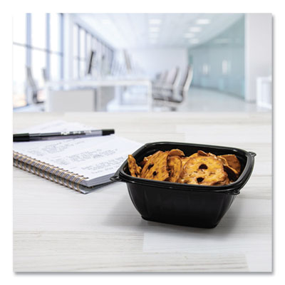 PresentaBowls Pro Black Square Bowls, 12 oz, 5 x 5 x 2, Black, Plastic, 63/Bag, 8 Bags/Carton OrdermeInc OrdermeInc