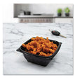 PresentaBowls Pro Black Square Bowls, 12 oz, 5 x 5 x 2, Black, Plastic, 63/Bag, 8 Bags/Carton OrdermeInc OrdermeInc