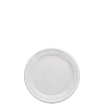 Famous Service Plastic Dinnerware, Plate, 6" dia, White, 125/Pack OrdermeInc OrdermeInc