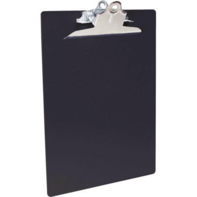 SAUNDERS MFG. CO., INC. Recycled Plastic Clipboard with Ruler Edge, 1" Clip Capacity, Holds 8.5 x 11 Sheets, Black