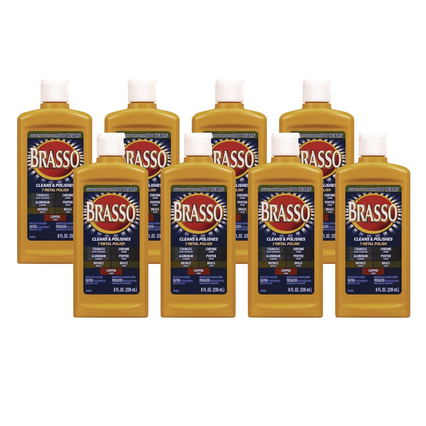 Metal Surface Polish, 8 oz Bottle - OrderMe