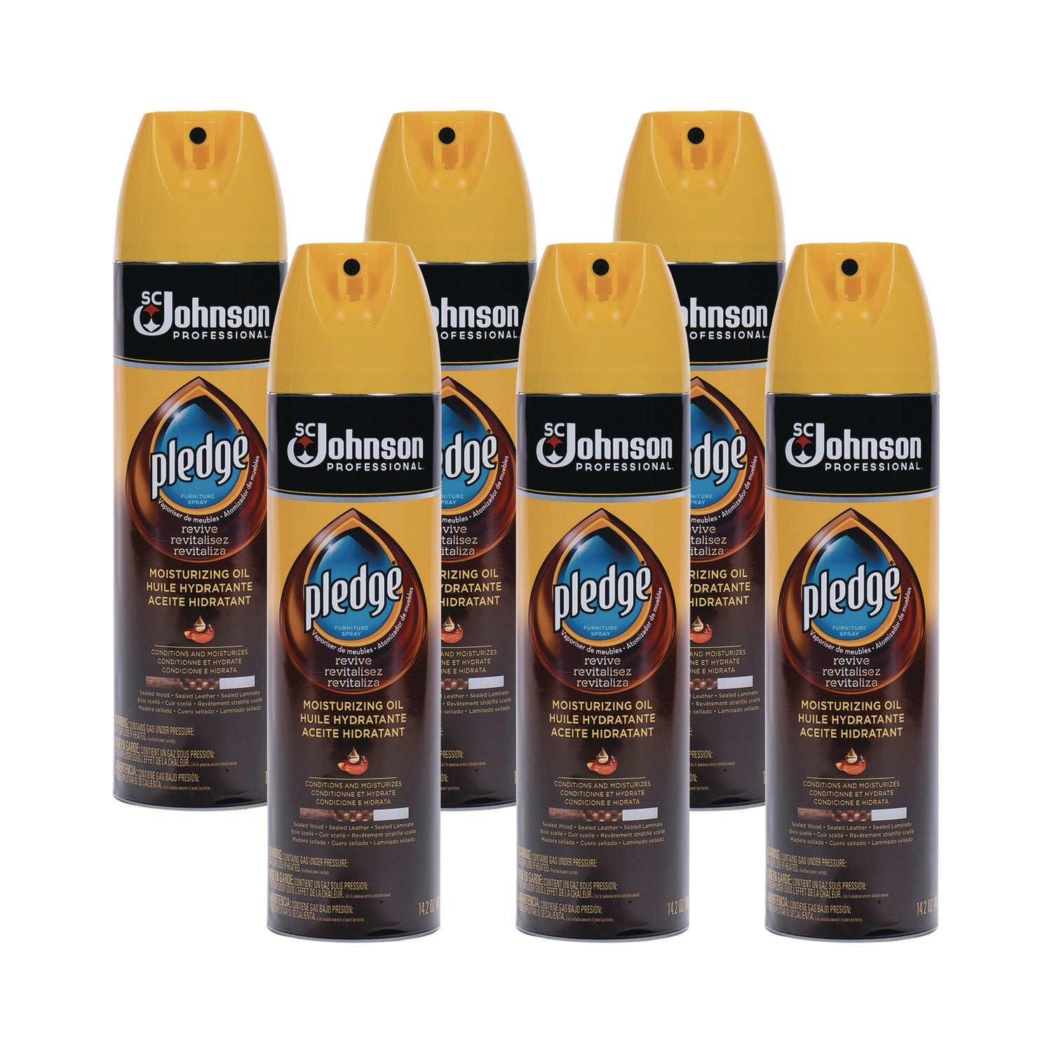 Furniture Polish, Revive Moisturizing Oil, 14.2 oz Can, 6/Carton - OrderMe