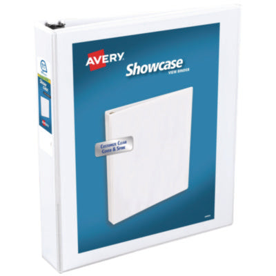 AVERY PRODUCTS CORPORATION Showcase Economy View Binder with Round Rings, 3 Rings, 1.5" Capacity, 11 x 8.5, White