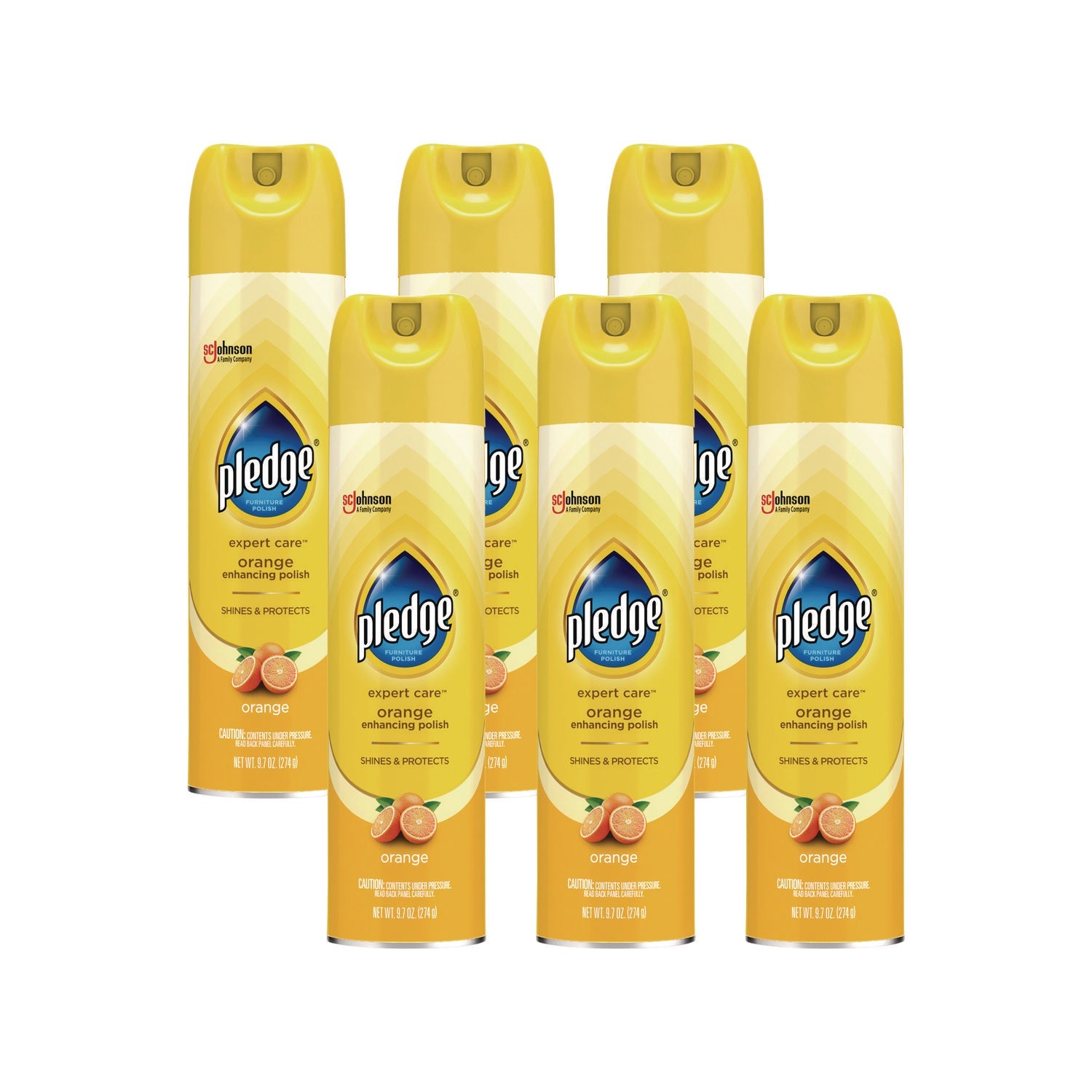 Furniture Polish, Orange, 9.7 oz Aerosol Spray, 6/Carton - OrderMe