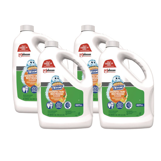 Disinfectant Restroom Cleaner, Citrus Scent, 1 gal Bottle, 4/Carton - OrderMe