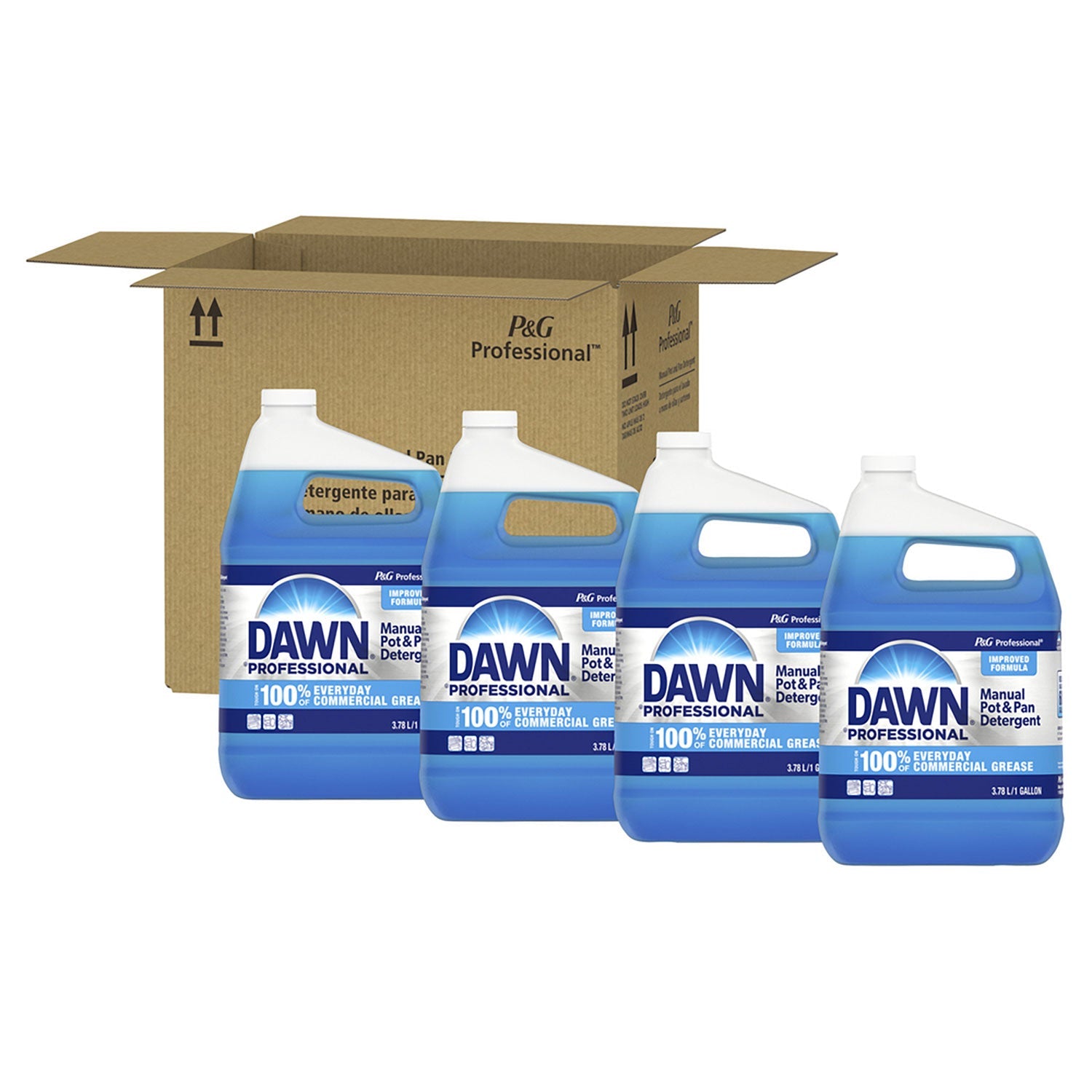 Manual Pot/Pan Dish Detergent, Original, 4/Carton - OrderMe