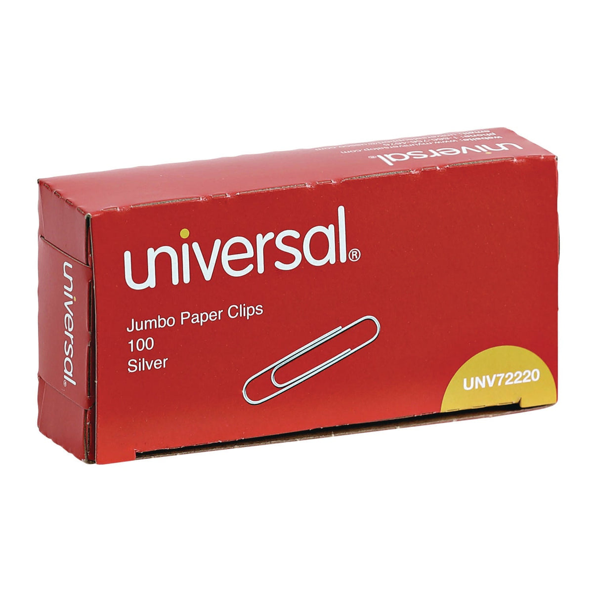 Paper Clips, Jumbo, Smooth, Silver, 100 Clips/Box, 10 Boxes/Pack– OrderMe