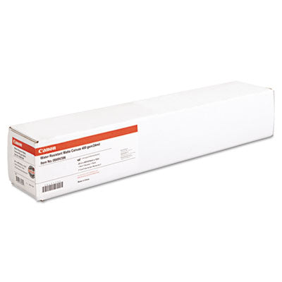 Water Resistant Matte Canvas Paper Roll, 24 mil, 24" x 40 ft, Matte White OrdermeInc OrdermeInc