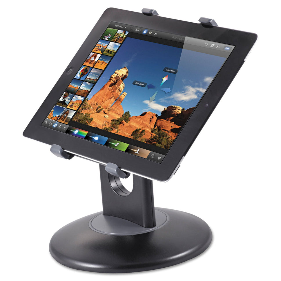 Kantek Stand for 7" to 10" Tablets, Swivel Base, Plastic, Black OrdermeInc OrdermeInc