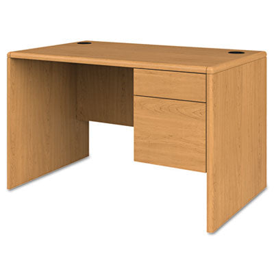 10700 Series Single Pedestal Desk with Three-Quarter Height Right Pedestal, 48" x 30" x 29.5", Harvest OrdermeInc OrdermeInc