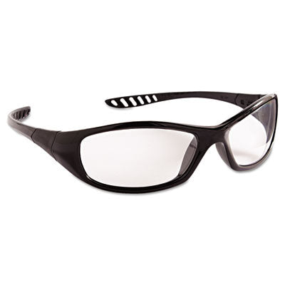 KleenGuard™ V40 HellRaiser Safety Glasses, Black Frame, Clear Anti-Fog Lens - OrdermeInc