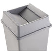 Untouchable Square Swing Top Lid, Plastic, 20.13w x 20.13d x 6.25h, Gray OrdermeInc OrdermeInc