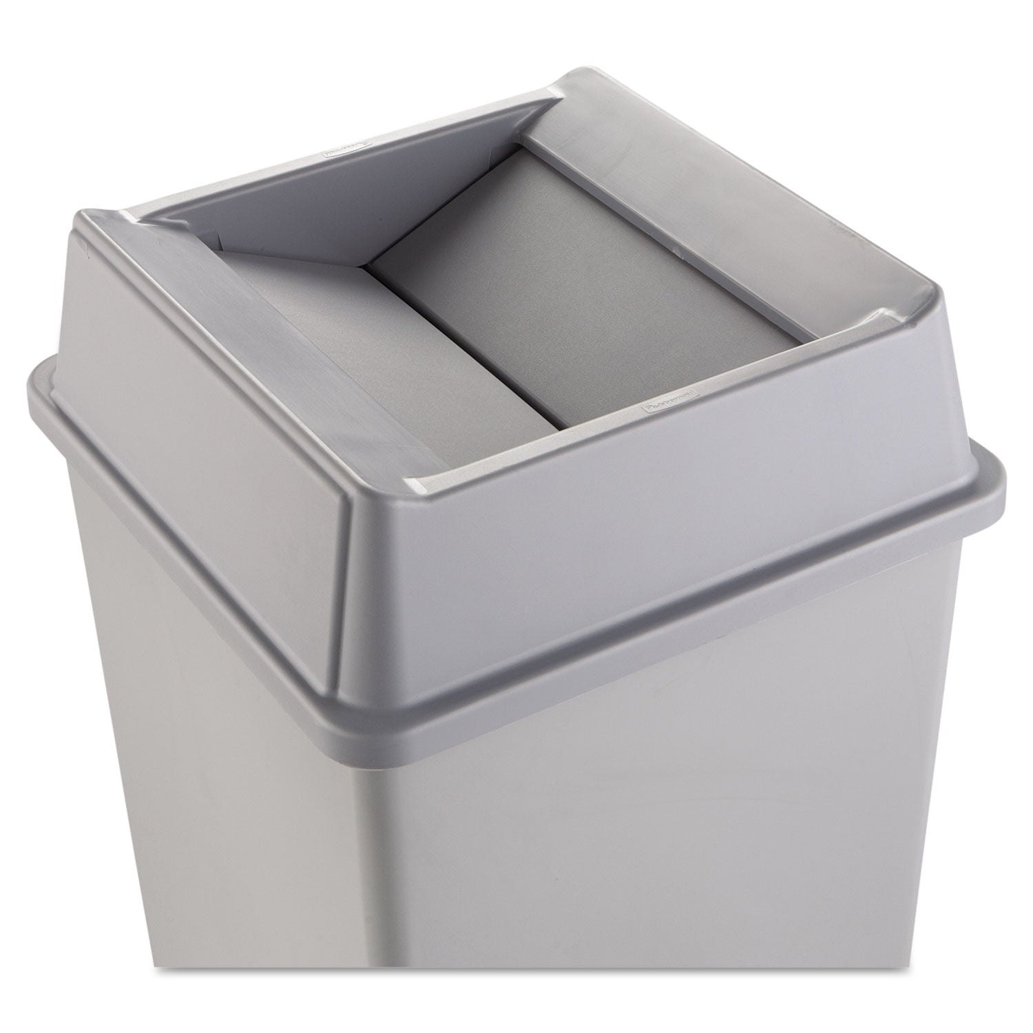 Untouchable Square Swing Top Lid, Plastic, 20.13w x 20.13d x 6.25h, Gray OrdermeInc OrdermeInc