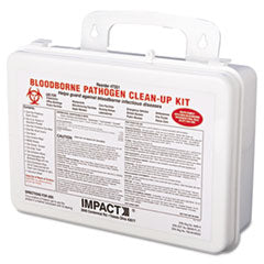 Impact® Bloodborne Pathogen Cleanup Kit, 10 x 7 x 2.5, OSHA Compliant, Plastic Case OrdermeInc OrdermeInc