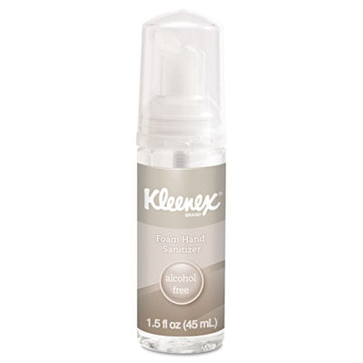 Kleenex® Alcohol-Free Foam Hand Sanitizer, 1.5 oz Pump Bottle, Unscented - OrdermeInc