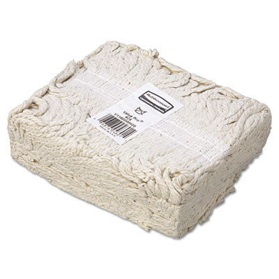 Rubbermaid® Commercial Economy Cut-End Cotton Wet Mop Head, 24oz, 1" Band, White, 12/Carton OrdermeInc OrdermeInc