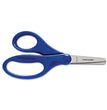 Kids Scissors, Rounded Tip, 5" Long, 1.75" Cut Length, Straight Handles, Randomly Assorted Colors OrdermeInc OrdermeInc