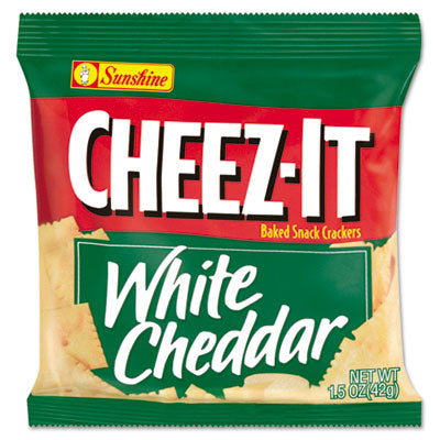 Sunshine® Cheez-It Crackers, 1.5 oz Single-Serving Snack Bags, White Cheddar, 8/Box - OrdermeInc