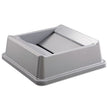 Untouchable Square Swing Top Lid, Plastic, 20.13w x 20.13d x 6.25h, Gray OrdermeInc OrdermeInc