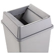 Untouchable Square Swing Top Lid, Plastic, 20.13w x 20.13d x 6.25h, Gray OrdermeInc OrdermeInc