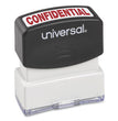 Universal® Message Stamp, CONFIDENTIAL, Pre-Inked One-Color, Red - OrdermeInc