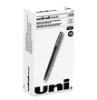 uniball® Roller Ball Pen, Stick, Fine 0.7 mm, Black Ink, Black Barrel, Dozen OrdermeInc OrdermeInc