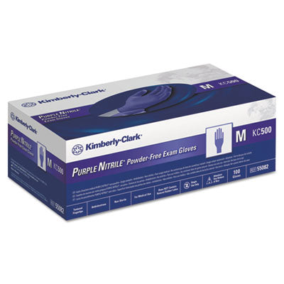 Kimtech™ PURPLE NITRILE Exam Gloves, 242 mm Length, Medium, Purple, 1,000/Carton - OrdermeInc