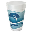 Dart® Horizon Hot/Cold Foam Drinking Cups, 32 oz, Printed, Aqua/White, 25/Bag, 20 Bags/Carton OrdermeInc OrdermeInc