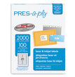 AVERY PRODUCTS CORPORATION Labels, Laser Printers, 1 x 4, White, 20/Sheet, 100 Sheets/Box