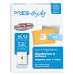 AVERY PRODUCTS CORPORATION Labels, Laser Printers, 3.33 x 4, White, 6/Sheet, 100 Sheets/Box