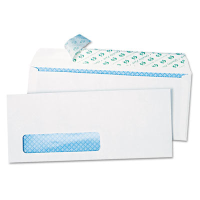 Redi-Strip Security Tinted Envelope, Address Window, #10, Commercial Flap, Redi-Strip Closure, 4.13 x 9.5, White, 1,000/Box OrdermeInc OrdermeInc